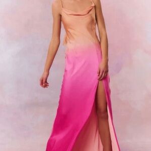 New LOVESHACKFANCY Nadine maxi silk dress